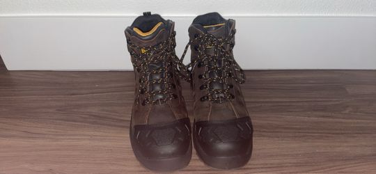 DEWALT Brown Leather Lace-Up Work Boots
