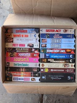 VHS movies tapes cassettes