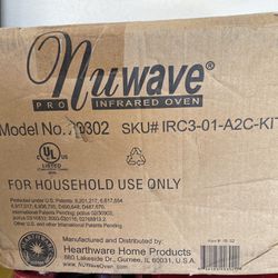 NEW Nuwave Nu Wave Pro Kitchen Infrared Oven Model 20302 White