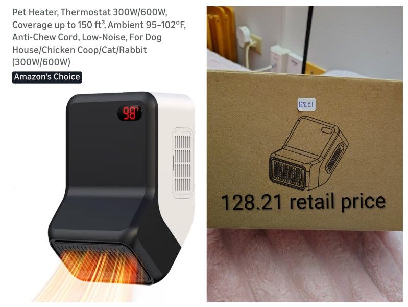 Brand New Indoor Heater For Pets (Or Anyone)