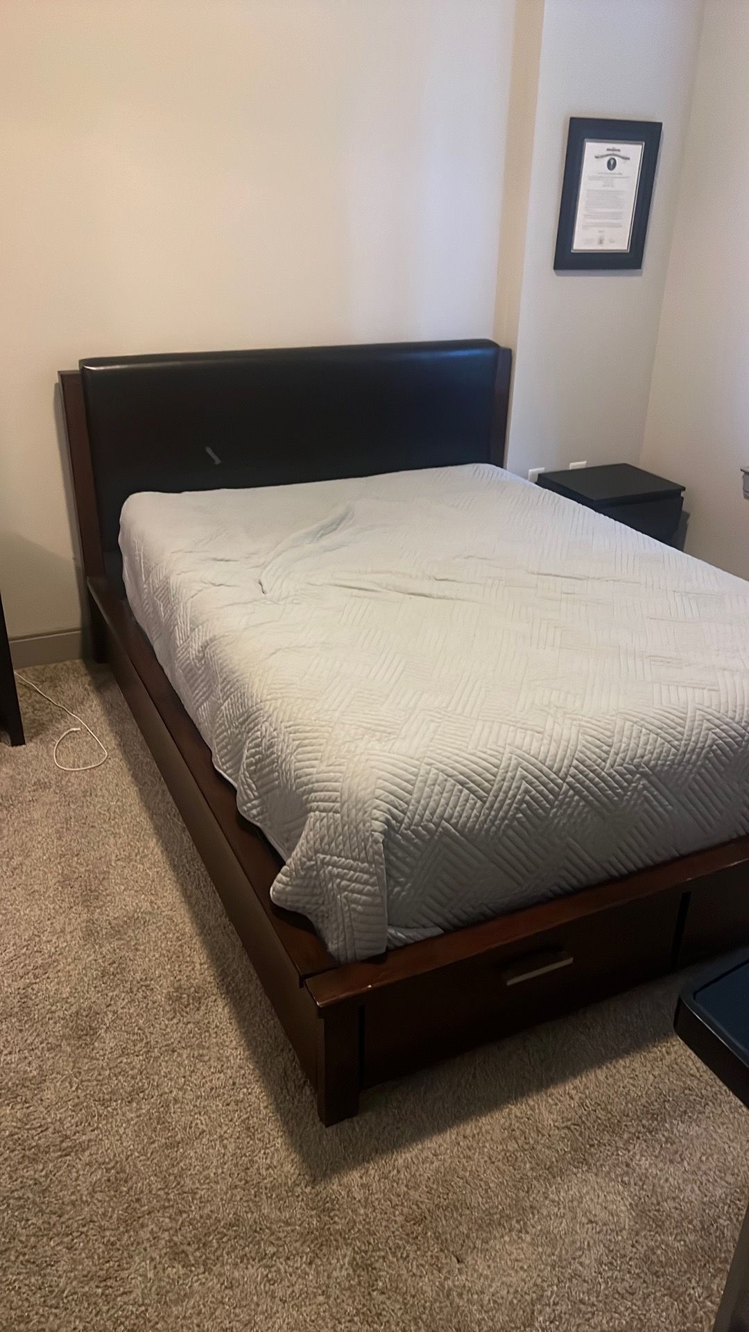 Queen size bed frame