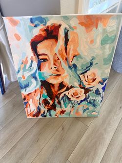 Abstract painting on canvas