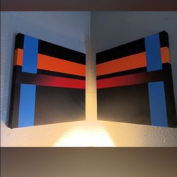 2 Custom Paintings (20x20in) Abstract Art 