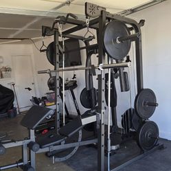 Smith Machine 2001 | Multi-Use Adj Bench | Gym Equipment | Fitness | Squat Rack | Excercise |🔴WEIGHTS AND BARBELL SOLD SEPARATELY 🔴 FREE DELIVERY 🚚