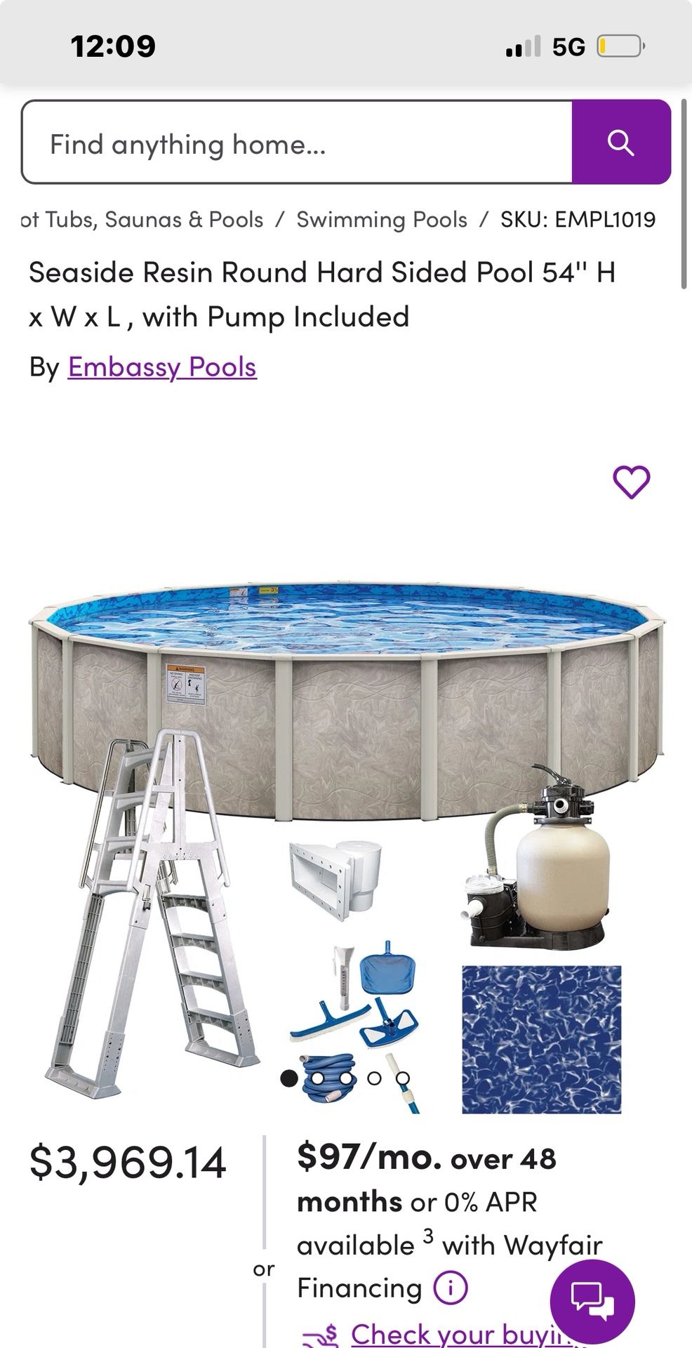 Metal Frame Pool