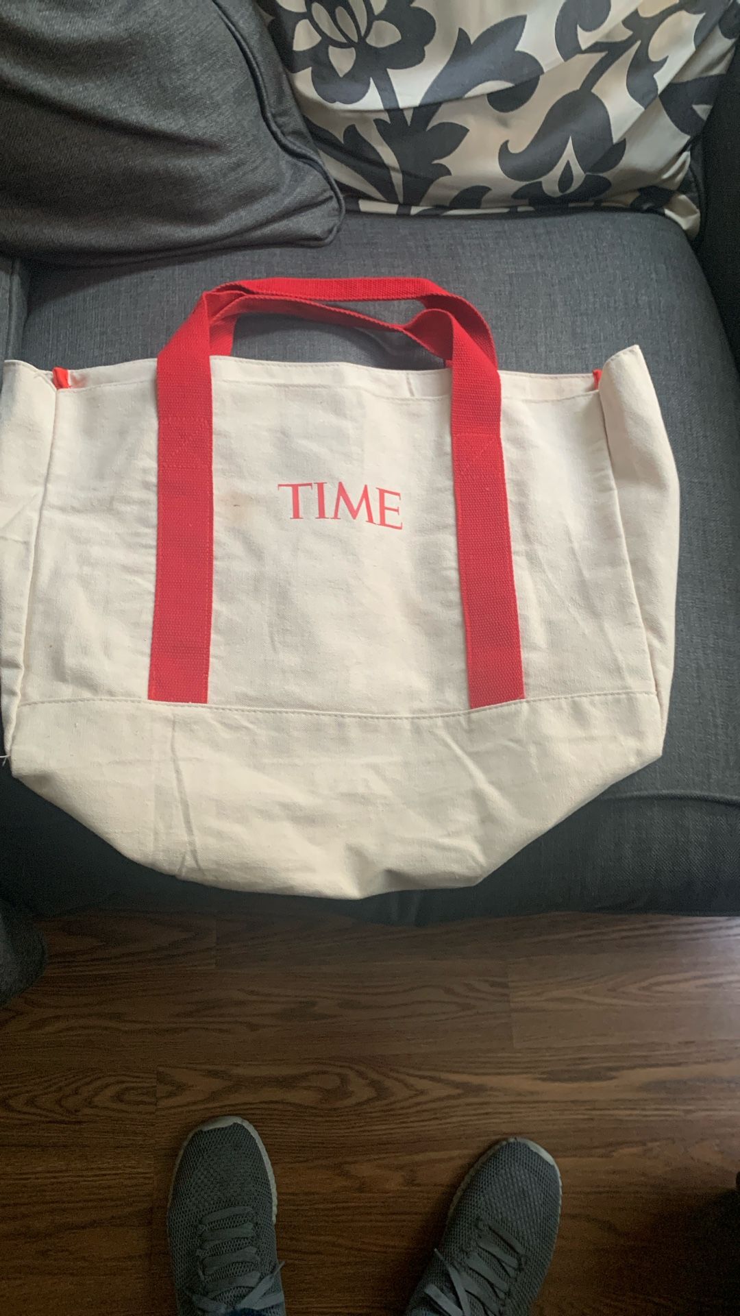 Vintage Time Magazine Canvas Tote