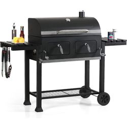  Designs Extra Large Charcoal BBQ Grill with Oversize Cooking Area(794 https://offerup.com/redirect/?o=c3EuaW4=.), Outdoor Cooking Grill with 2 Indivi