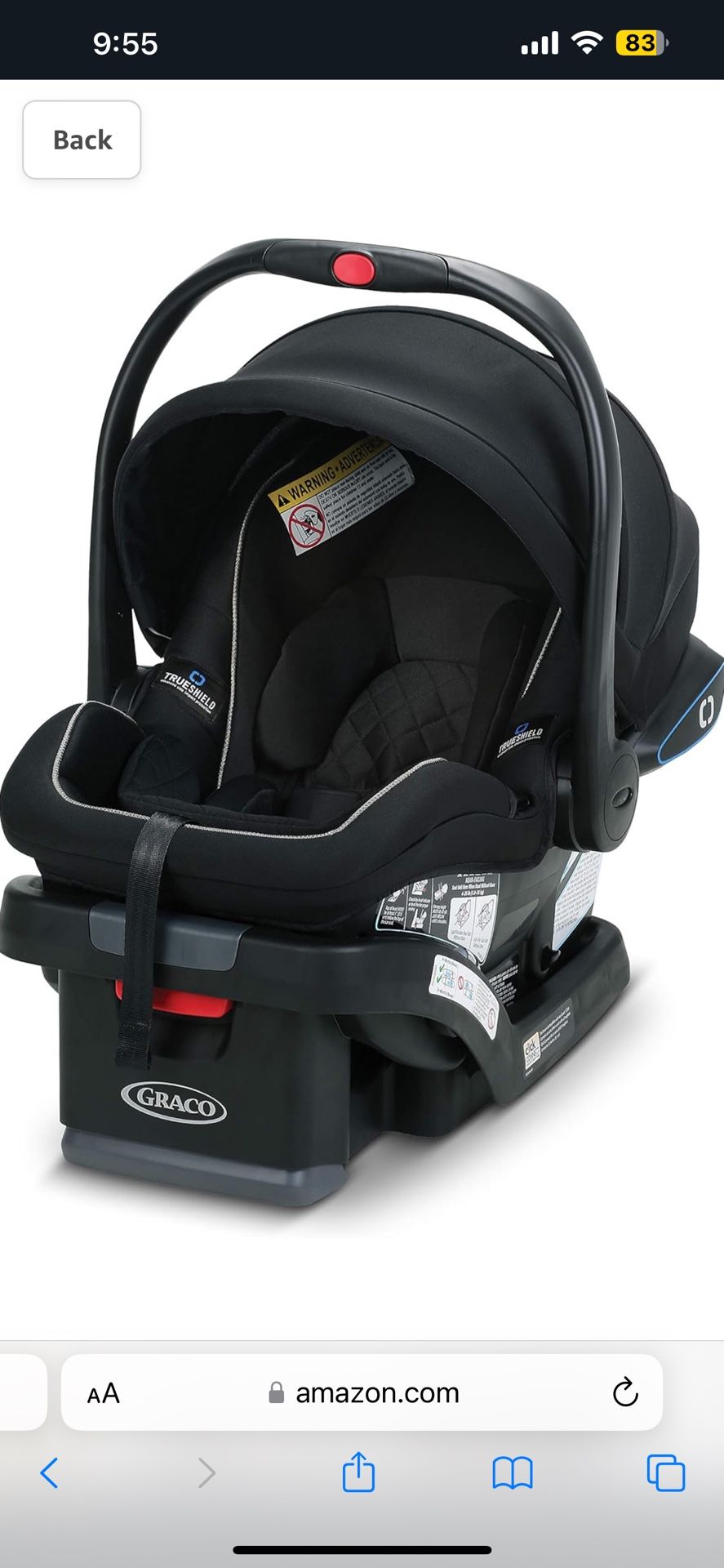 Baby Car seat And  Base