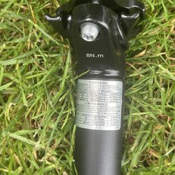 New Bicycle Seat Post And Clamp 30.9 By Zoom Black Aluminum 