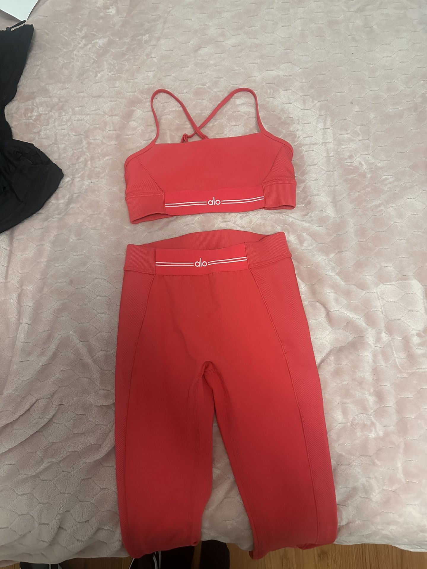 AlO High waist legging set with bra Size small