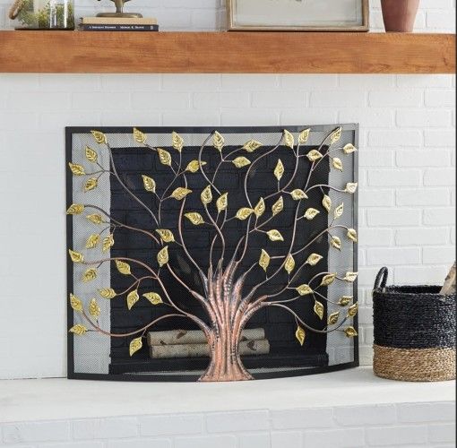 Brand New Pier 1 Tree Of LIFE FIREPLACE SCREEN $299 NEW BNIB NEVER USED