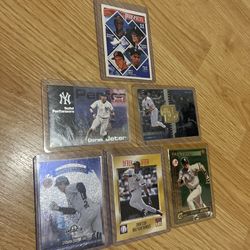 Derek Jeter NY Yankees Baseball Card Lot