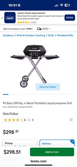 BRAND NEW portable Gas Grill Tailgate Ready