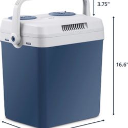 Ivation Electric Cooler & Warmer with Handle |27 Quart (25 L) Portable Thermoelectric Fridge