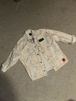 BRAIN DEAD DICKIES GARDENING JACKET - WHISPER WHITE - Paint