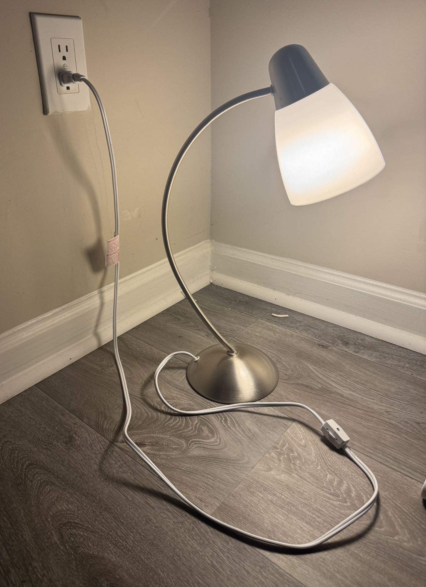 Silver Desk Lamp