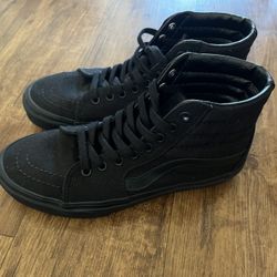 Vans Sk-8 Hi Black/black/black Size 8.5 Women/7 Men