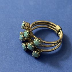 Vintage 3 Ring Turquoise 