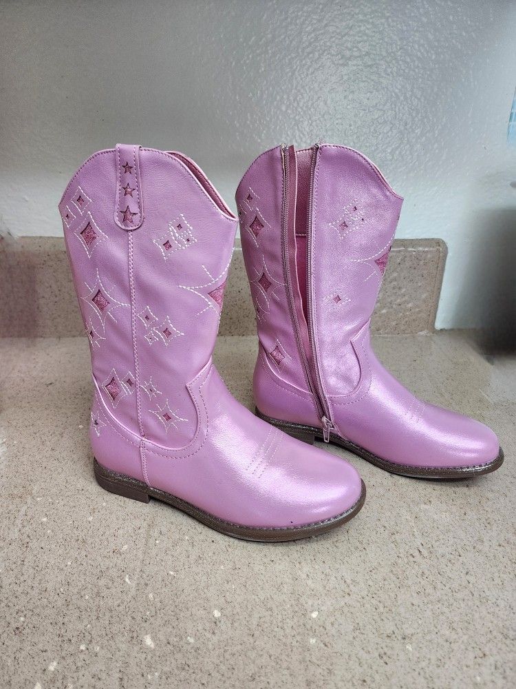 Girls Pink Boots New
