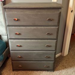 Sturdy Rugged Grey Dresser 