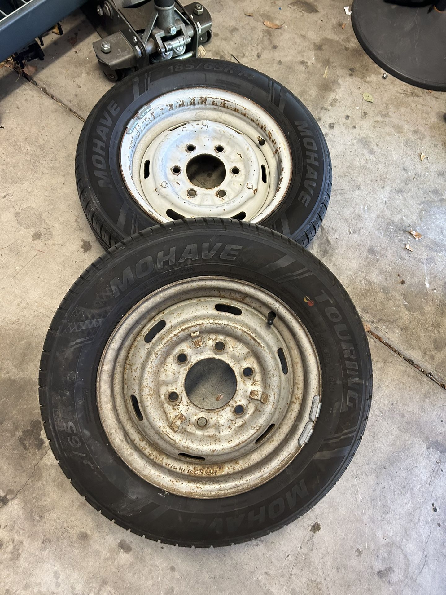 14” Stock Chevy LUV Wheels With New Tires.