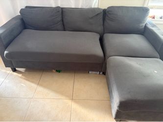 Sofa with ottoman