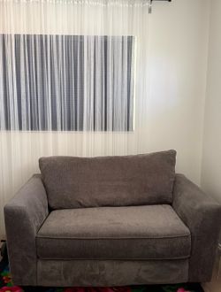 Loveseat sofa with pull out sleeper