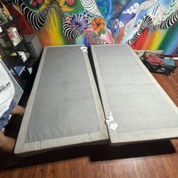 Tempur-Pedic Split King Adjustable Power Bed Base w/ Massage + Remotes