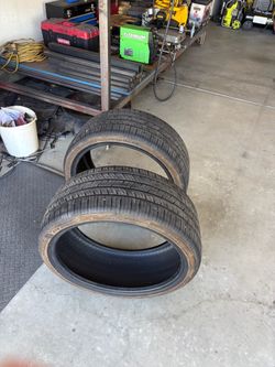 Selling some tires really good condition size 225/35/18 really good thread on them