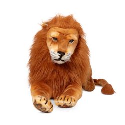 Melissa & Doug GIANT Lifelike Stuffed Lion (RETAILS $100$