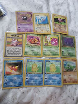 Vintage 1st edition Pokémon cards