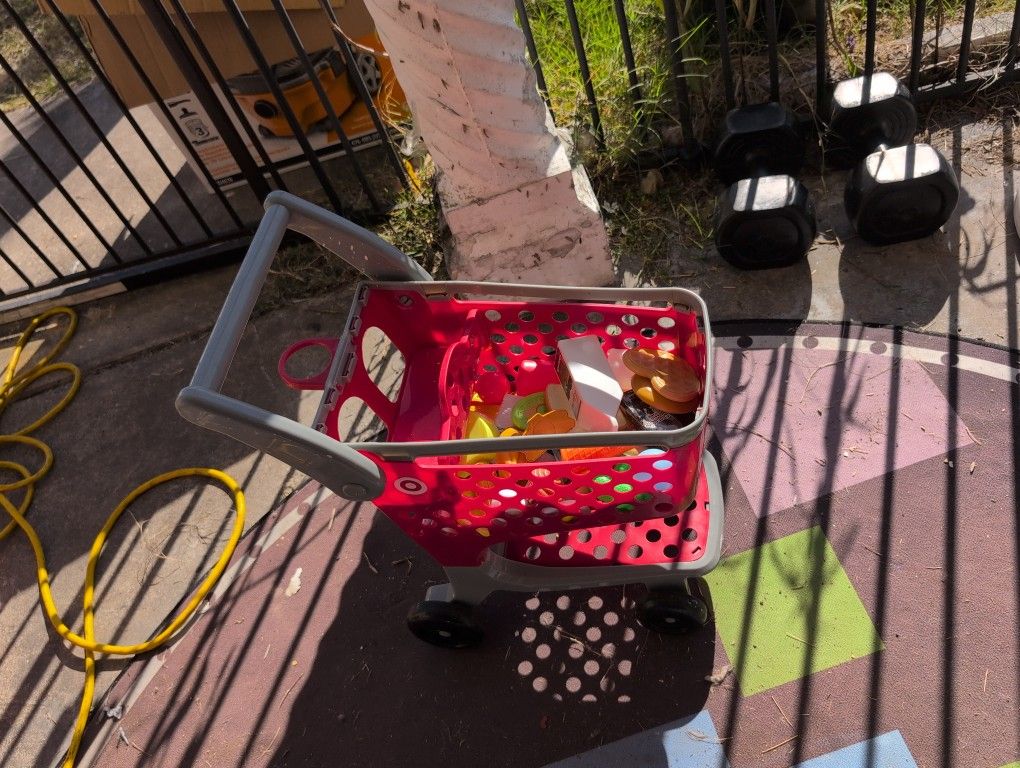 Target Shopping Cart With Foods