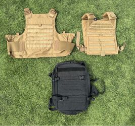 BDS Tactical Plate Carriers + Tactical MOLLE Backpack – pricing in ad