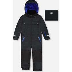 Deux par Deux Solid One-Piece Teknik Snowsuit - Size 9 - Black