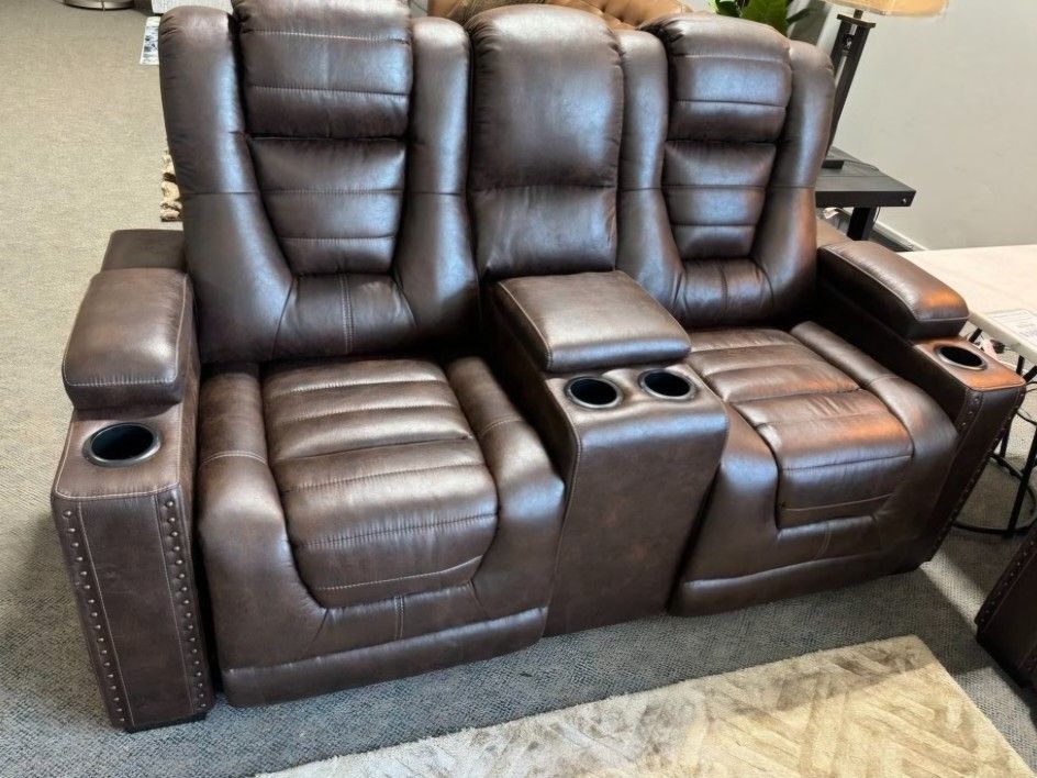 Leather Recliner Sofa SET
