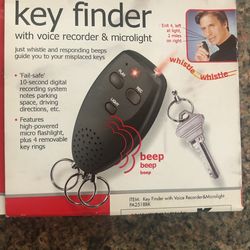 KEY FINDER W/VOICE & LIGHT