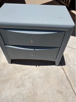 Gray night stand