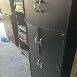 Black cabinet. 