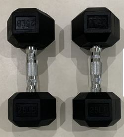 PREMIUM HEX DUMBBELL SET 25LBS