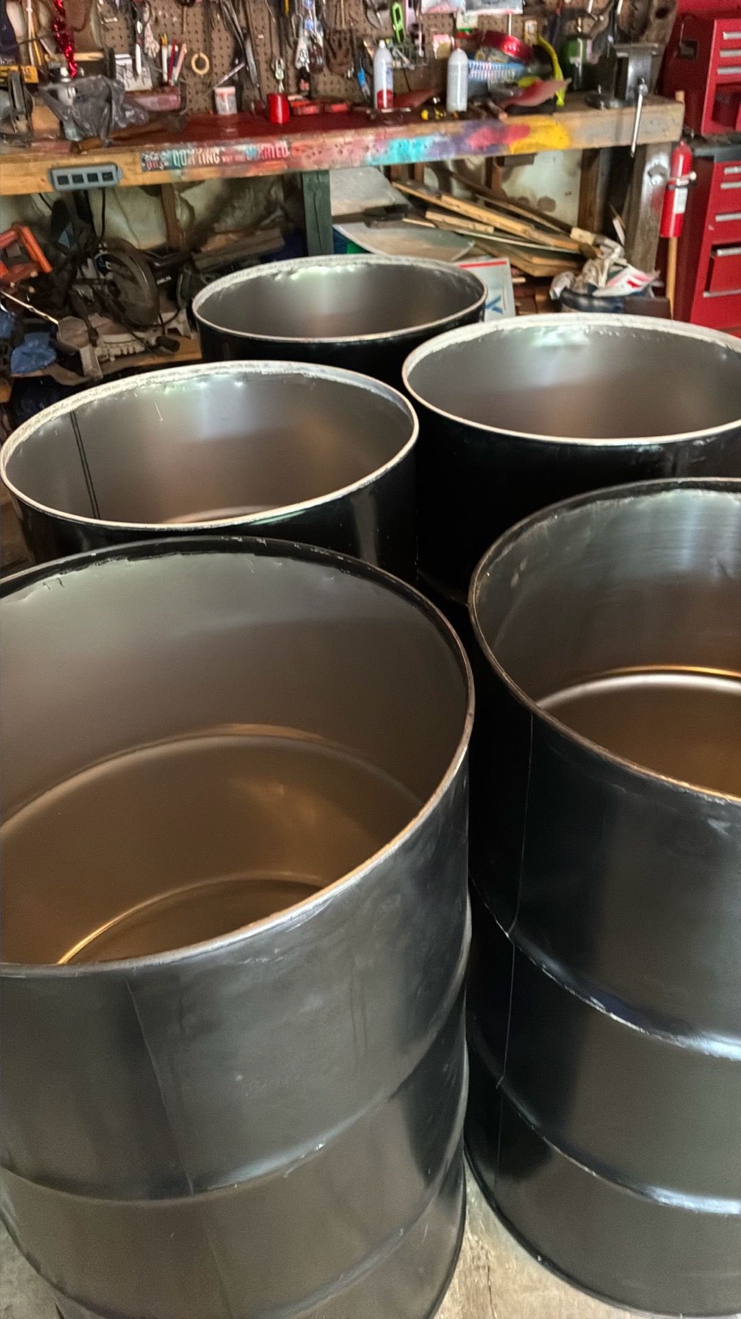 Burn barrels without tops