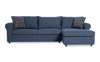 2 Piece Right Arm Facing Chaise Sectional Sofa