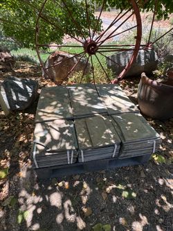 Slate stone pavers