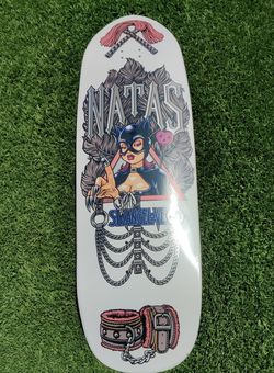 Strangelove Skateboards Natas Kaupas Skateboard Deck White 10.0 (Brand New)