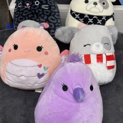 Bundle of Five 8” Squishmallows on good shape!  