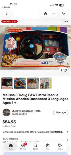 Melissa and Doug paw patrol toy