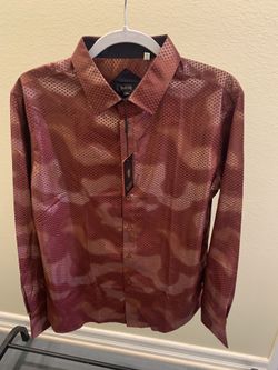 Dress T-shirt Button Up Red Pavini 