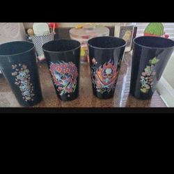 4 Ed Hardy Cups