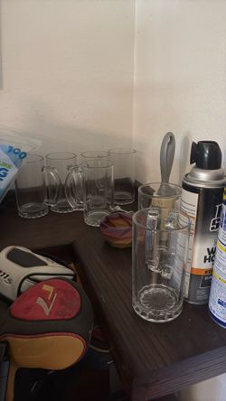 FREE (7) Beer glasses