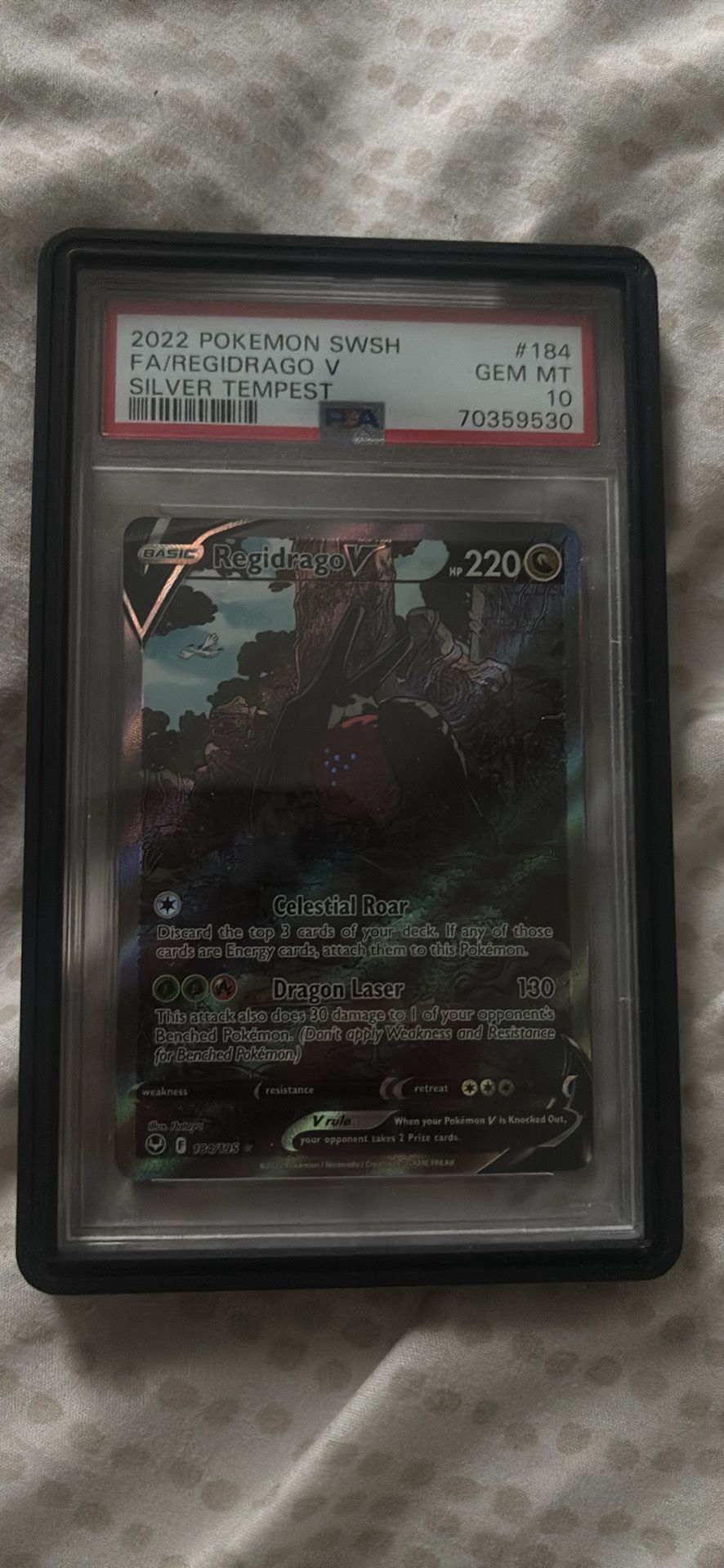 Pokemon Card Regidrago V Psa10