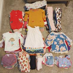 Baby Girl Toddler Clothes Lot